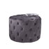 Native Home Lifestyle Grey Tufted Velvet Pouffe